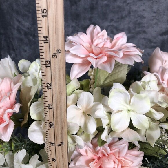 Atrificial Flower Arrangement Spring Home Decor Centerpiece Handmade Faux Accent - Picture 9 of 10